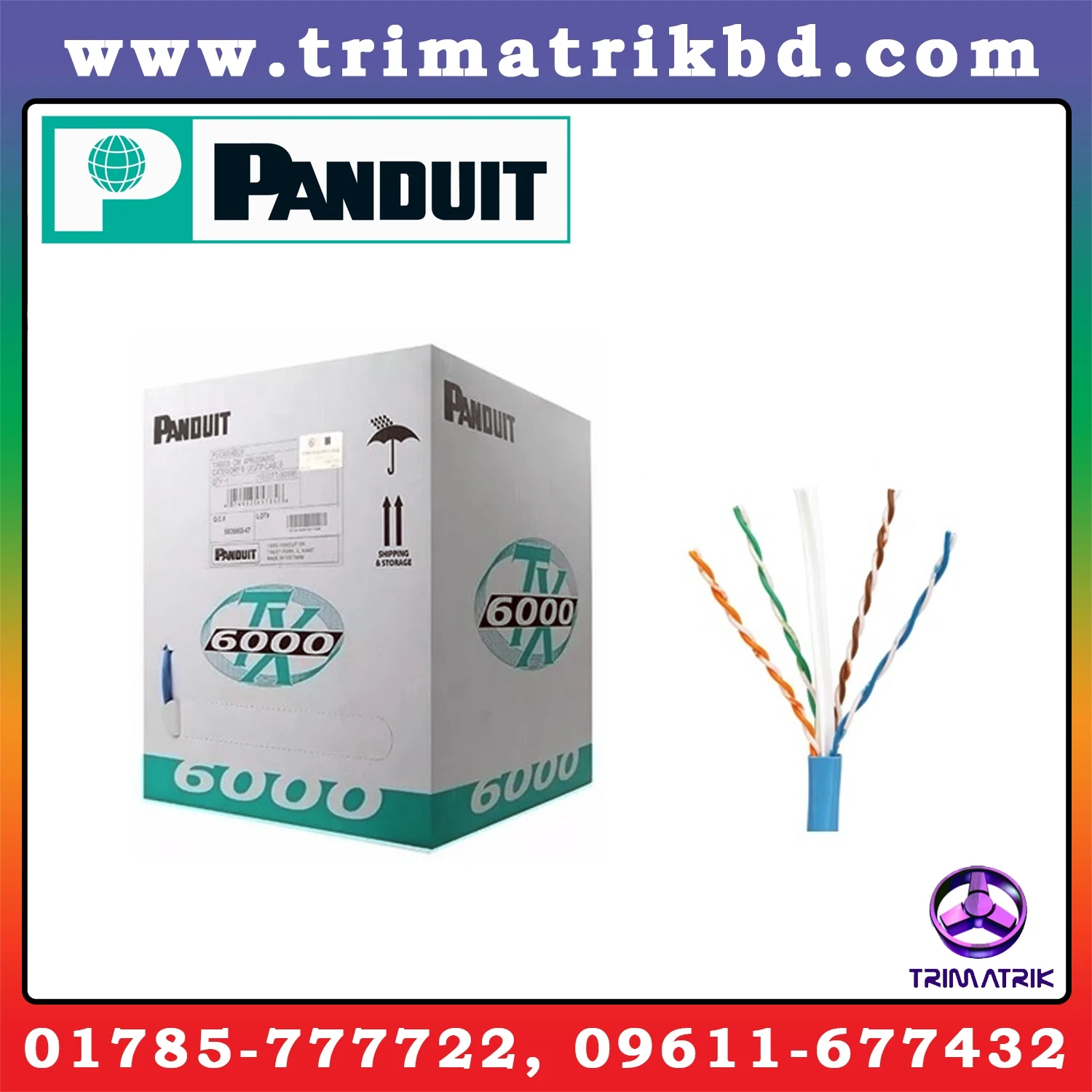 Panduit CAT6 Full Coper UTP Network Cable