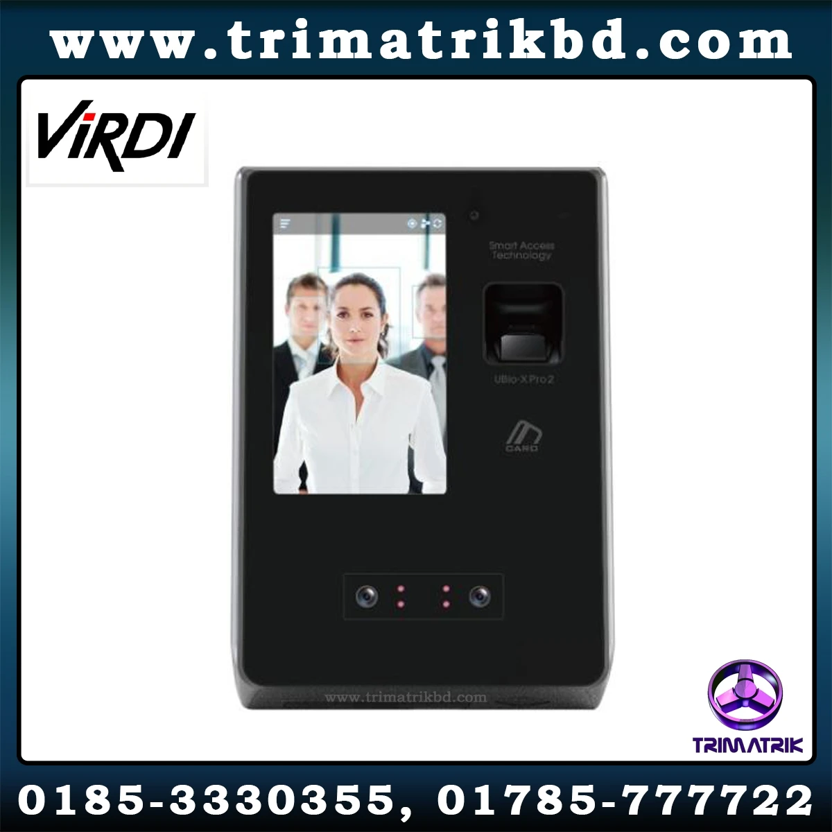 Virdi UBio-X Pro 2 Thermal Speed Face Attendance Terminal