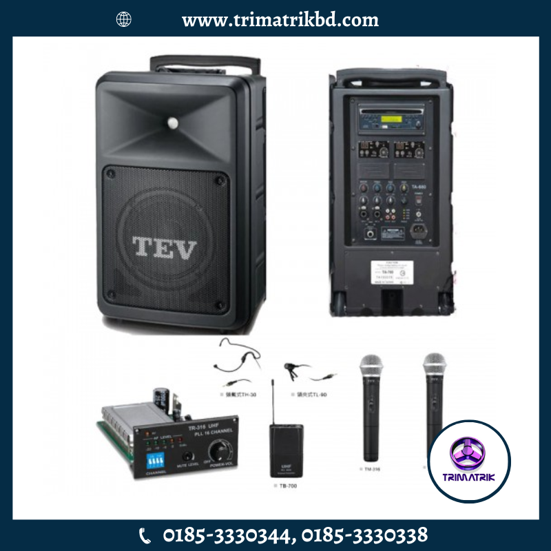 TEV TA780 10inch Portable PA (Public Address) System (280W)
