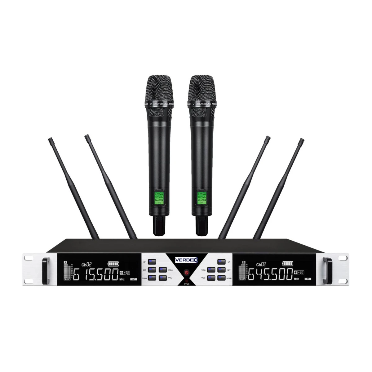 Verbex VT-AX102 100CH True Diversity Professional Performance UHF Wireless Microphone