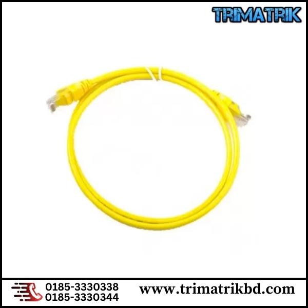 VIVANCO CAT6 U/UTP PATCH CORD (UNSHIELDED YELLOW 2M)