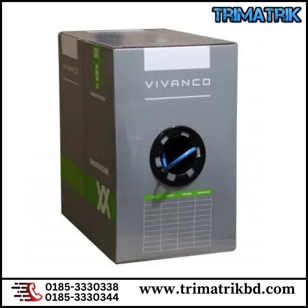 Vivanco CAT6 4 Pair U UTP Cable (305m Unshielded PVC BLUE)