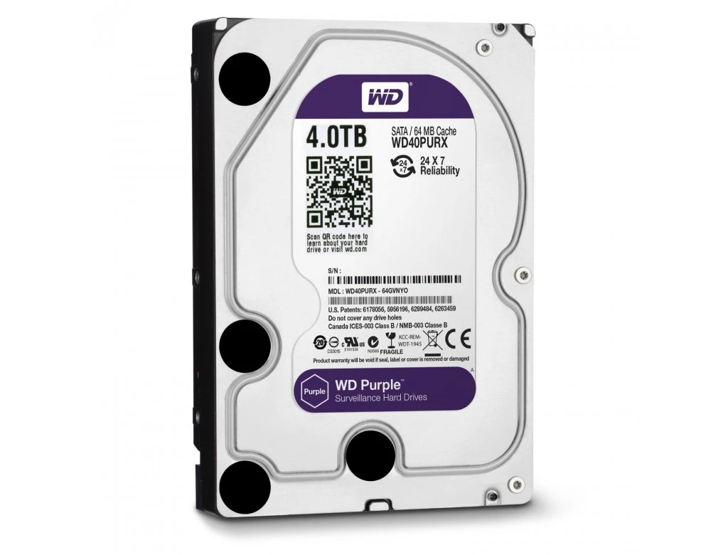 Western Digital 4TB Purple Surveillance Hard Disk Drive