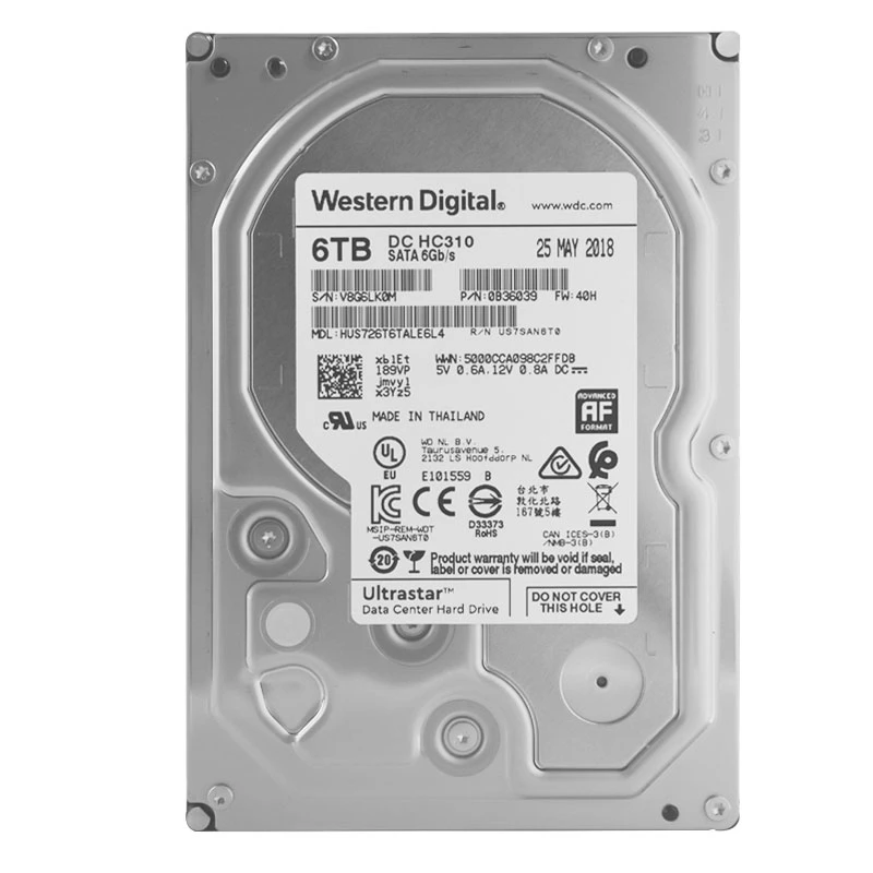 Western Digital 6TB Ultrastar Data Center Hard Drive (DC-HC310)