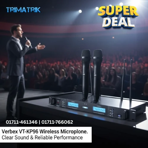 Verbex VT-KP96 Wireless Microphone  Clear Sound & Reliable Performance
