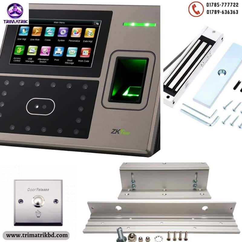 Door Access Control and Time Attendance Package With ZKTeco uFace800 Face Detection and Fingerprint Device in Bangladesh