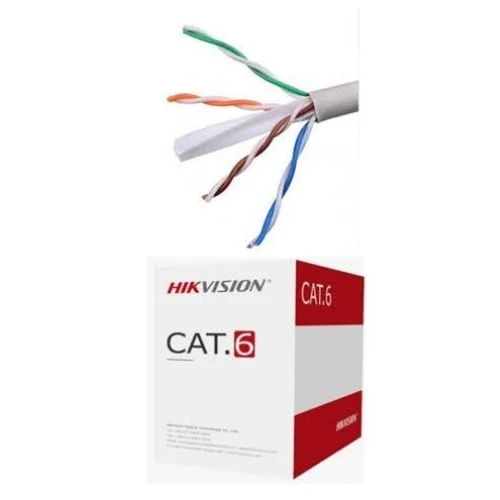 Hikvision DS-1LN6U-W/CCA 305M CAT6 UTP Network Cable (CCA,0.565 mm)