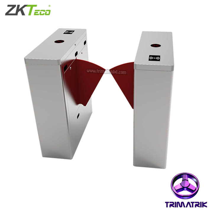 ZKTeco FBL1011 Single Lane Flap Barrier Turnstile (W/Controller and RFID Reader)