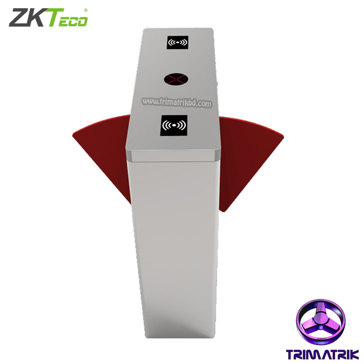 ZKTeco FBL1211 Flap Barrier Turnstile for additional Lane (W/Controller and RFID Reader)