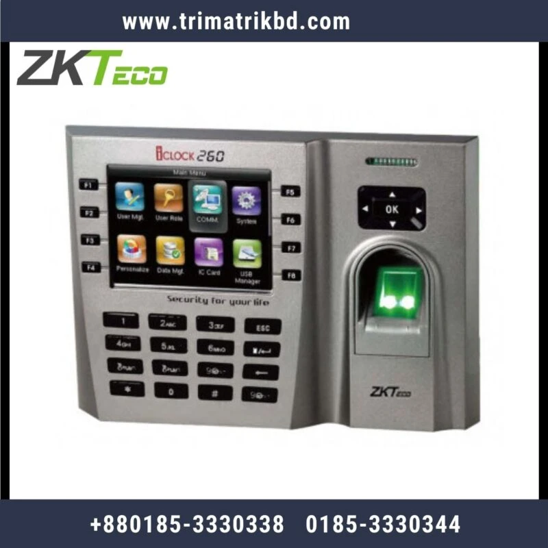 ZKteco iClock260 Time Attendance Fingerprint Terminal