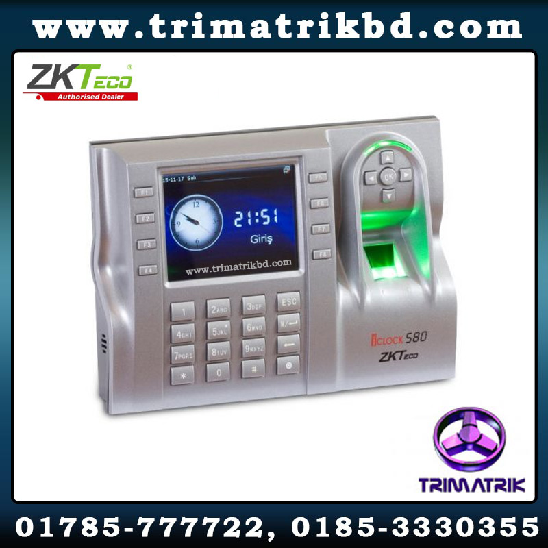 ZKTeco iClock580 Time & Attendance and Access Control Terminal