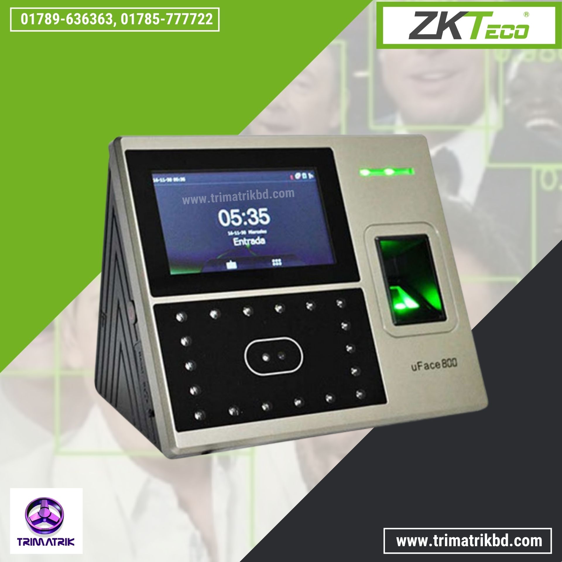 ZKTeco uFace800 Software