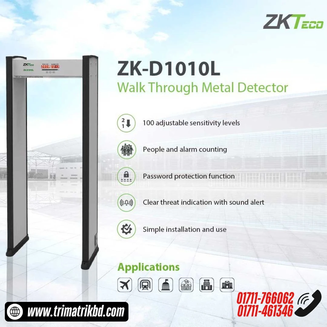 ZKTeco ZK-D1010L Walk Through Metal Detector price in bd