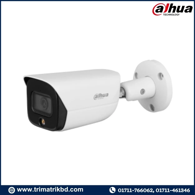 Dahua DH-IPC-HFW3449-AS-LED-BT 4MP Full-color Warm LED Fixed-focal Bullet WizSense Network Camera