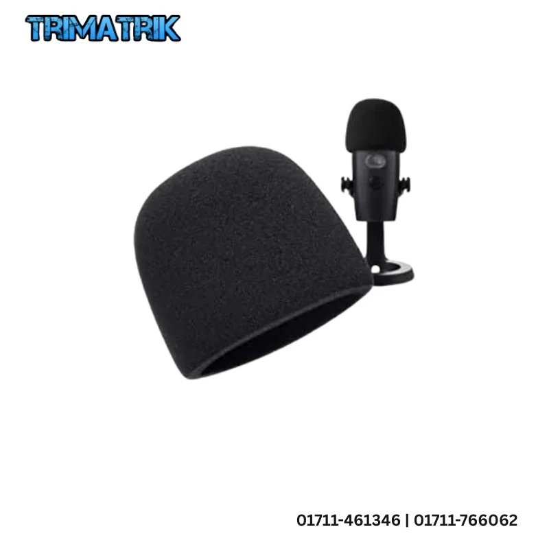 V-Shape MF12 Windscreen Black Microphone Foam Cover