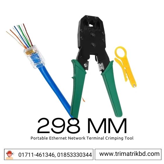 298 MM Portable Ethernet Network Terminal Crimping Tool